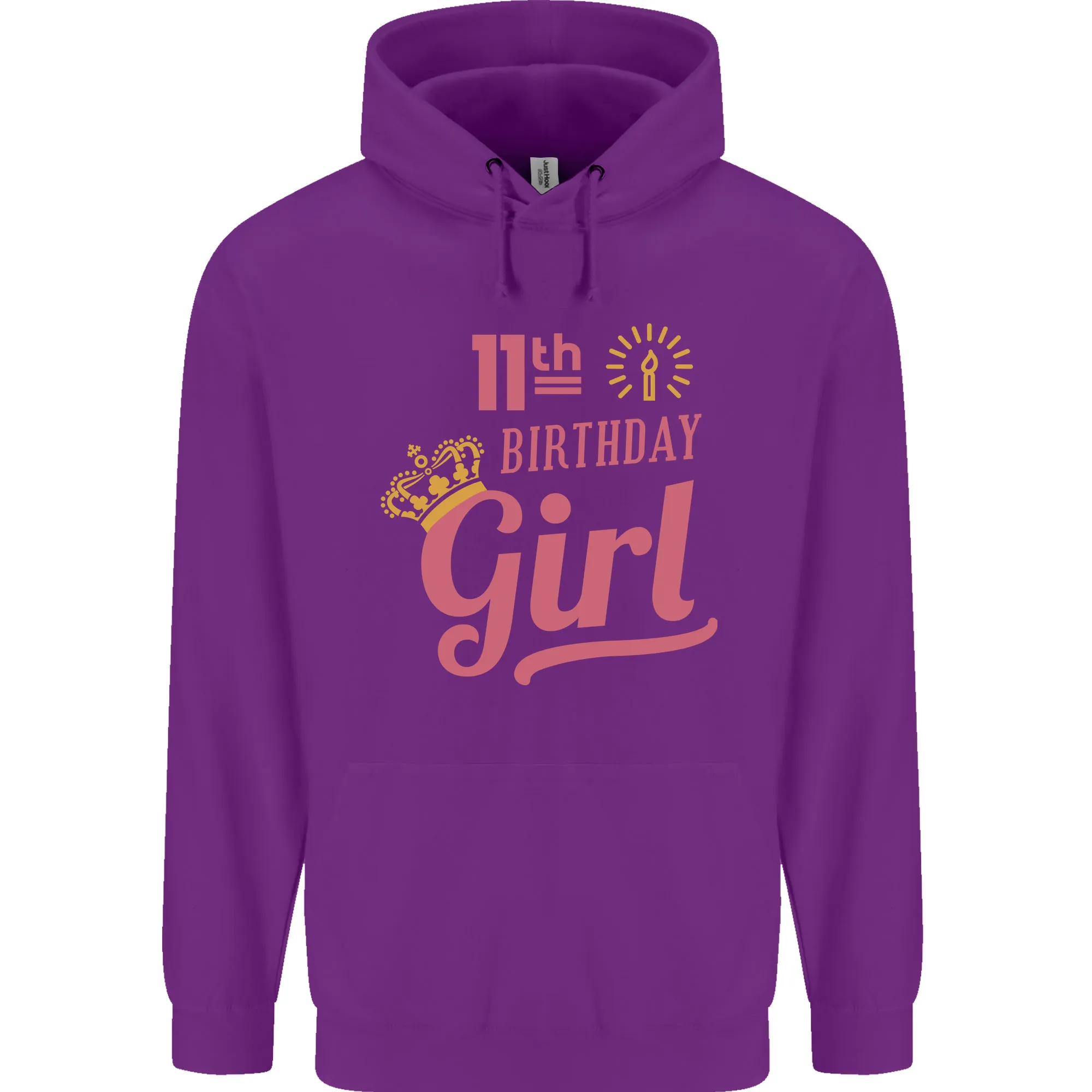 11th Birthday Girl 11 Year Old Princess Childrens Kids Hoodie