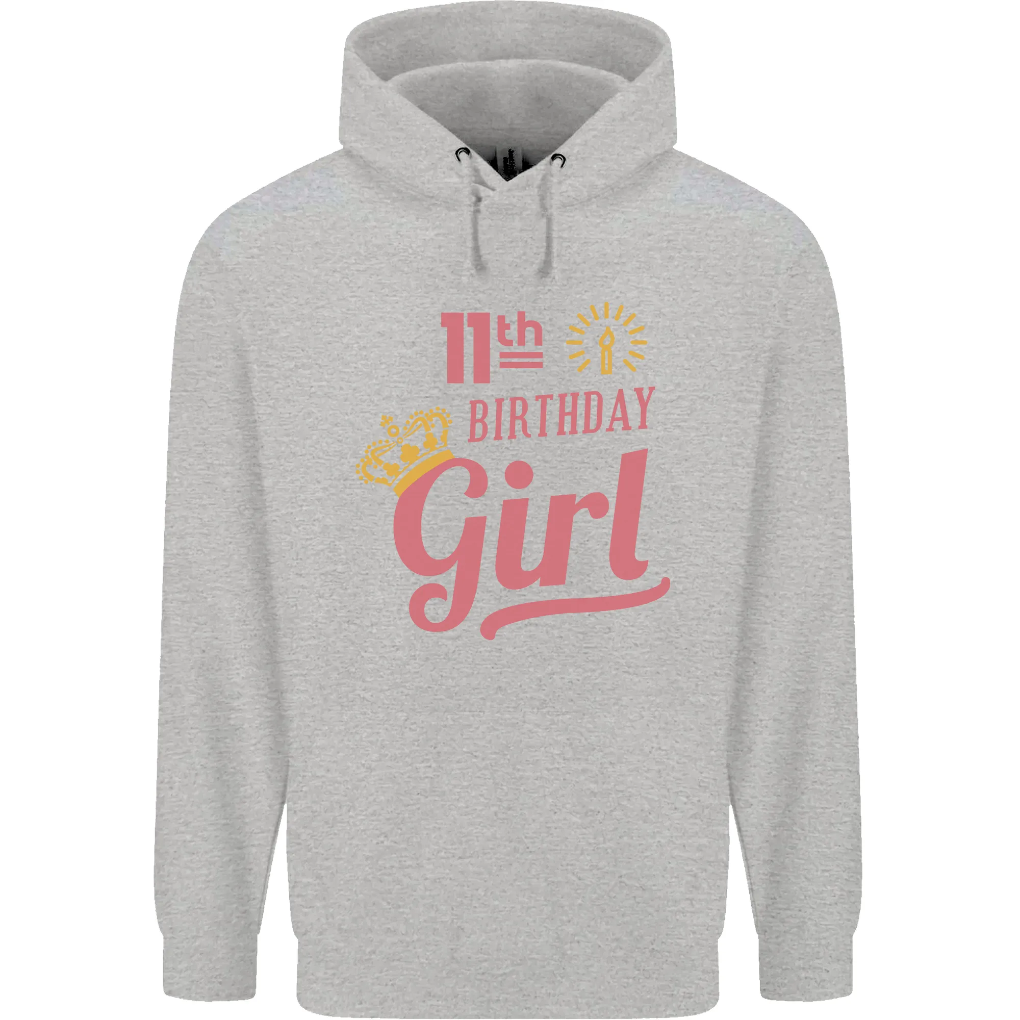 11th Birthday Girl 11 Year Old Princess Childrens Kids Hoodie