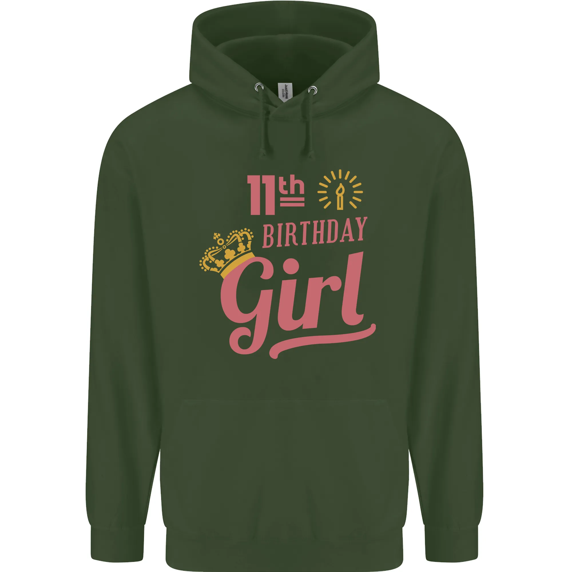 11th Birthday Girl 11 Year Old Princess Childrens Kids Hoodie