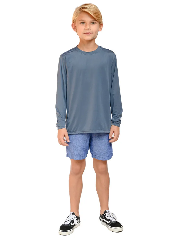 Boys loose fit sun shirt in Tie Dye