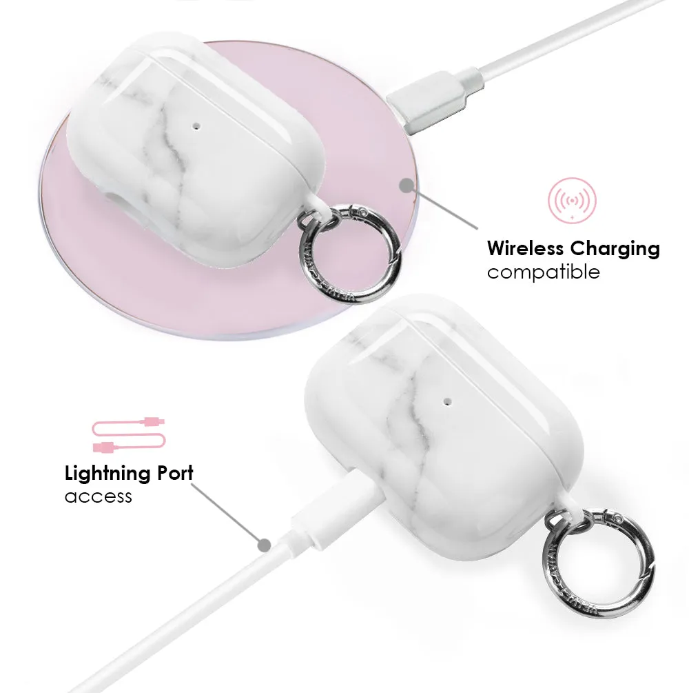 Carrara Marble AirPod Case