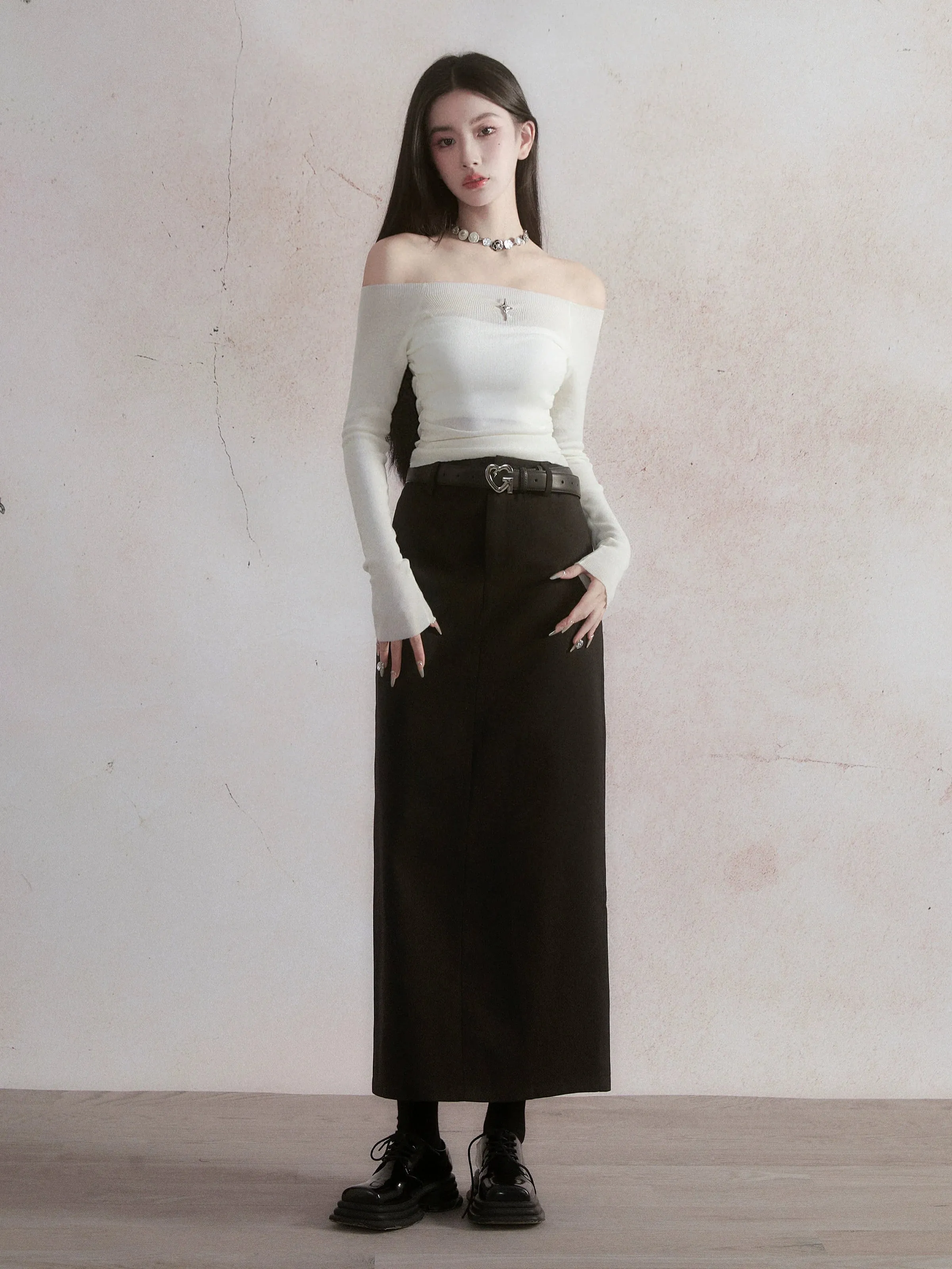 Classic  A-Line Maxi Skirt