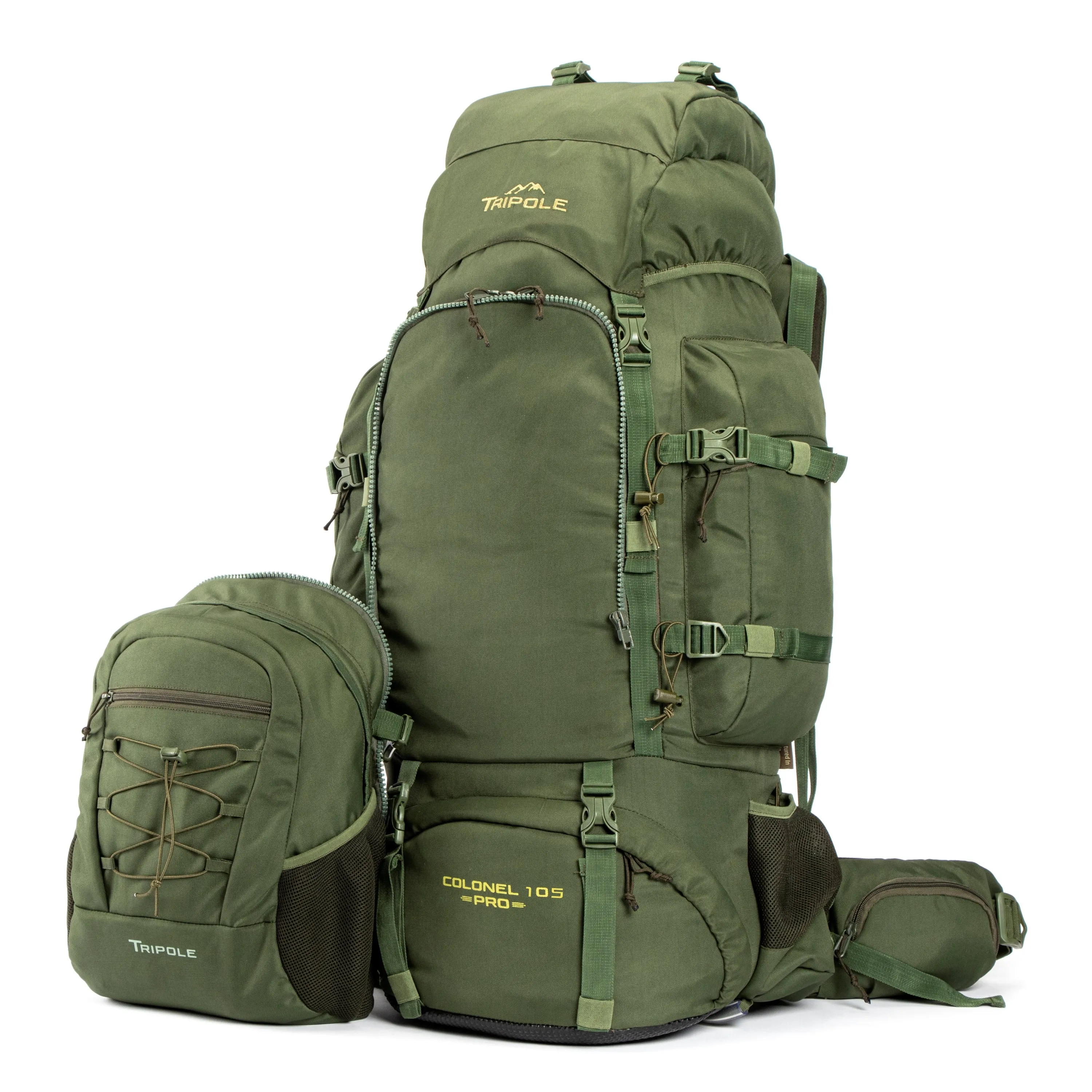 Colonel Pro 105 L Rucksack With Organizer Pack Army Green