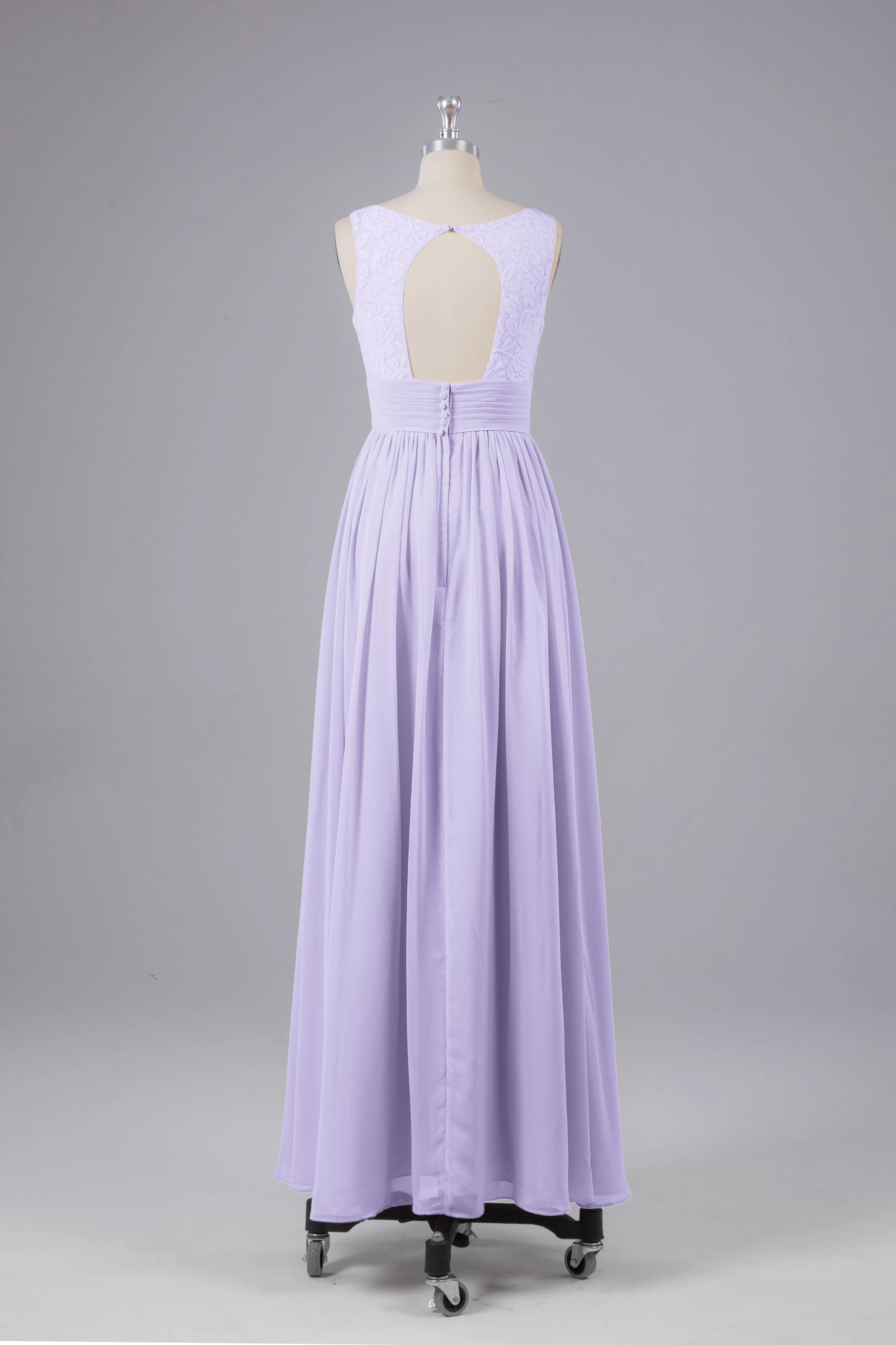 Elegant A-line V Neck Straps Chiffon Bridesmaid Dresses