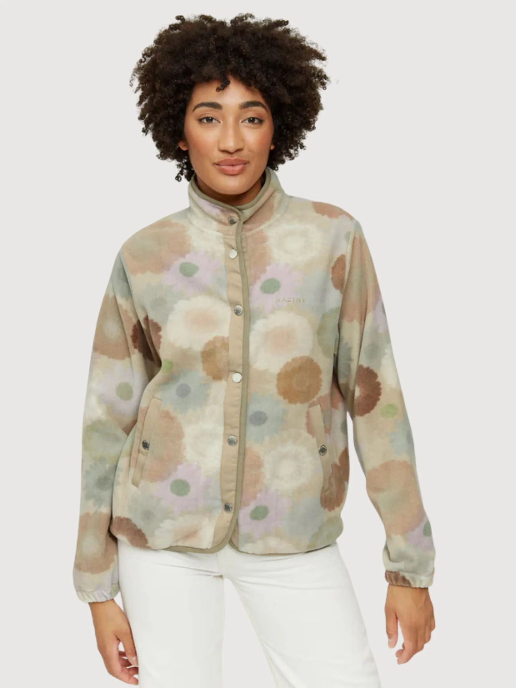 Fleet Printed Jacket Multicolor Women | Mazine