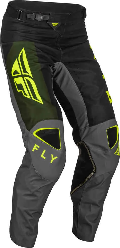 Fly Racing Kinetic Jet FLY Racing Motocross Pants, Black/Yellow/Green