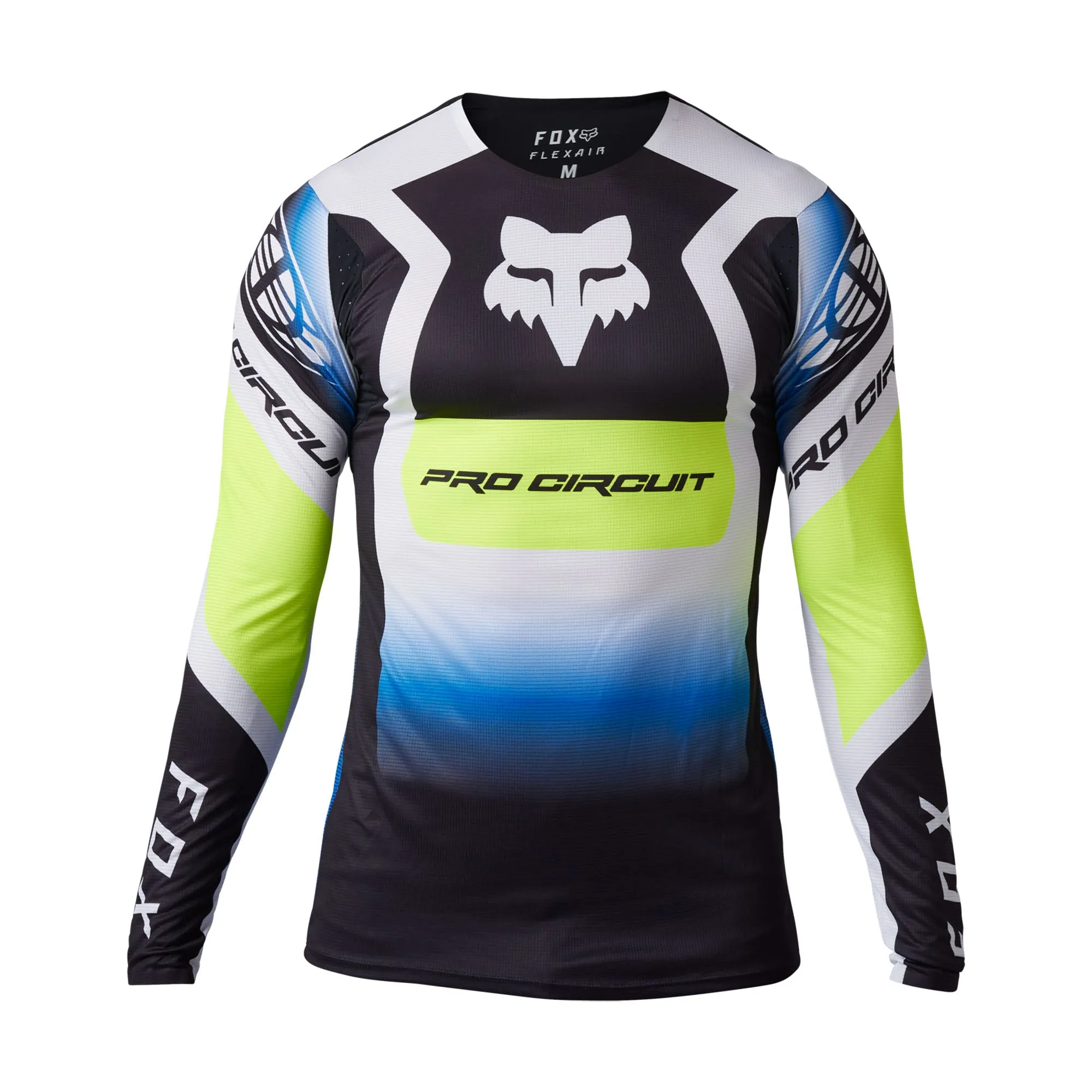 Fox Racing  Flexair Pro Circuit Foyl Jersey Ultra-Lightweight Fabric Black White