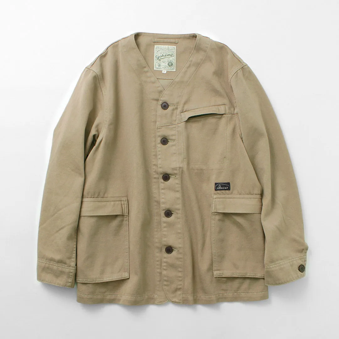 GOHEMP / Green Lodge Jacket Hemp Cotton Recycled Polyester Cloth