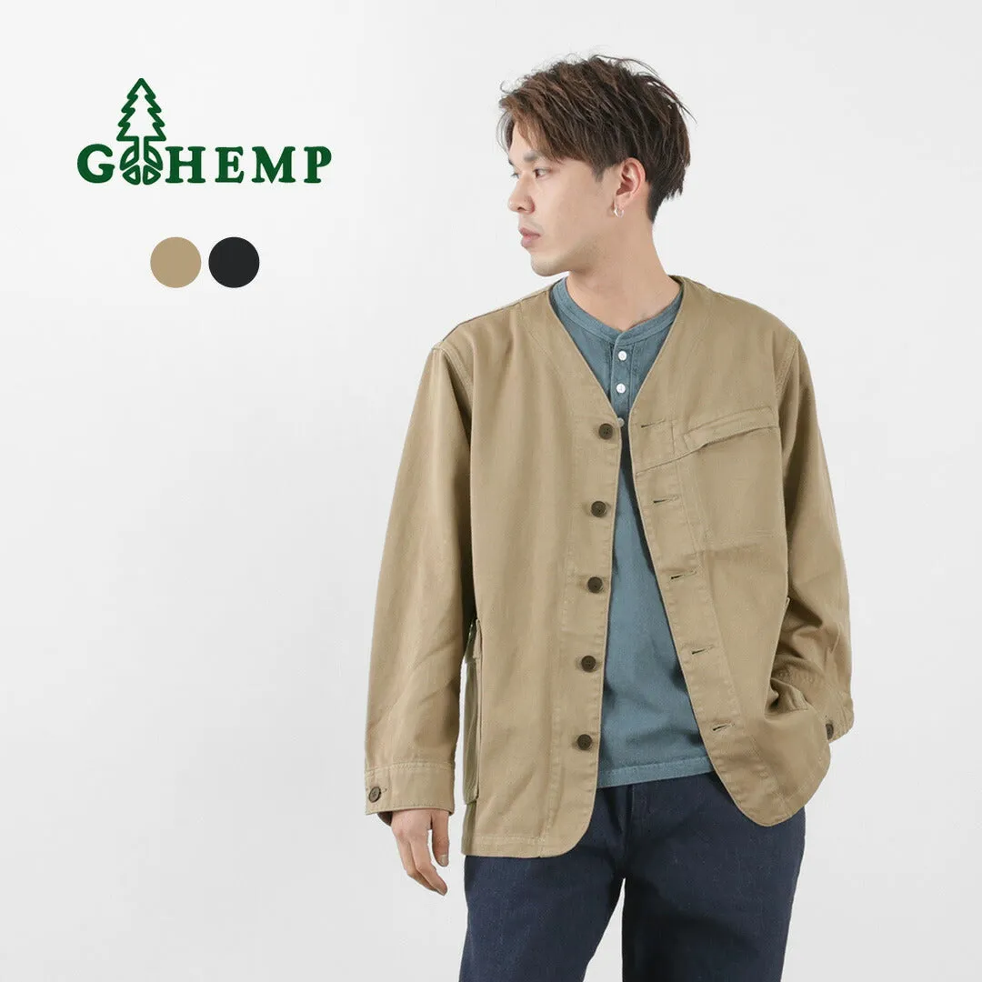 GOHEMP / Green Lodge Jacket Hemp Cotton Recycled Polyester Cloth