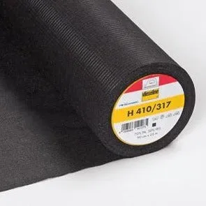 H410 Vilene Fusible Interfacing - Medium - with stabilising threads - Black