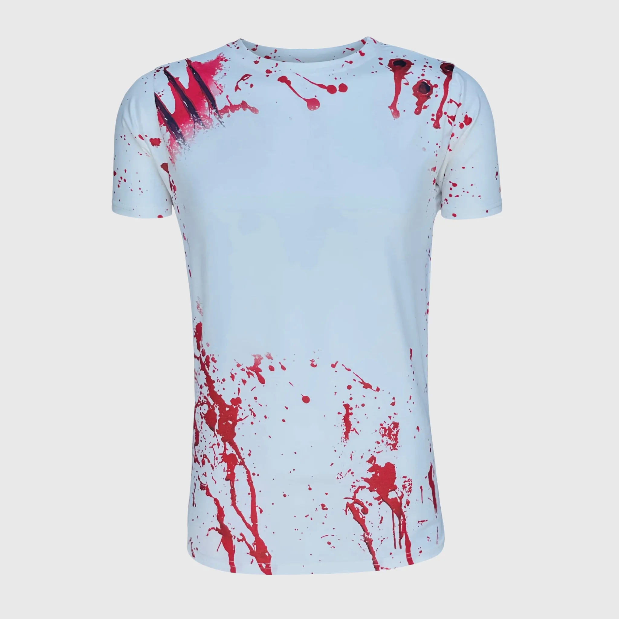 Halloween White Splatter Blank Faux Bleached Top - HAW204