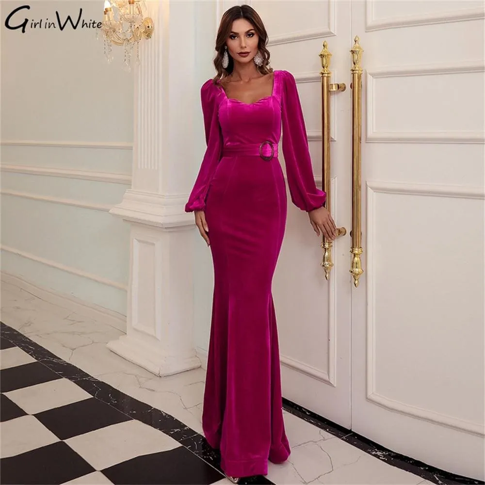 Long Elegant Mermaid Evening Party Dresses