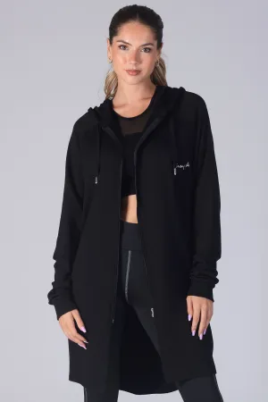 Longline Zip Hoodie