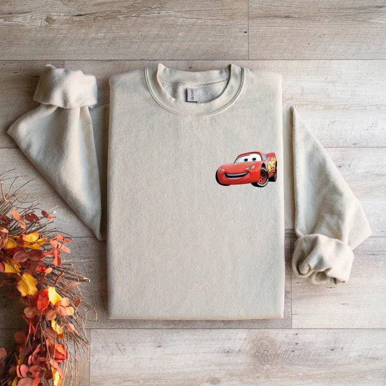 Matching Couple Hoodies - Custom Embroidered Cars Mcqueen And Sally Sweatshirts Unique Gift For Couples