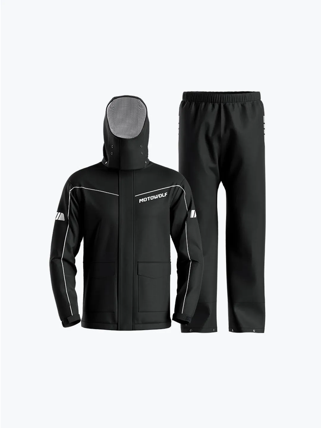 Motowolf Raincoat Black 0403B