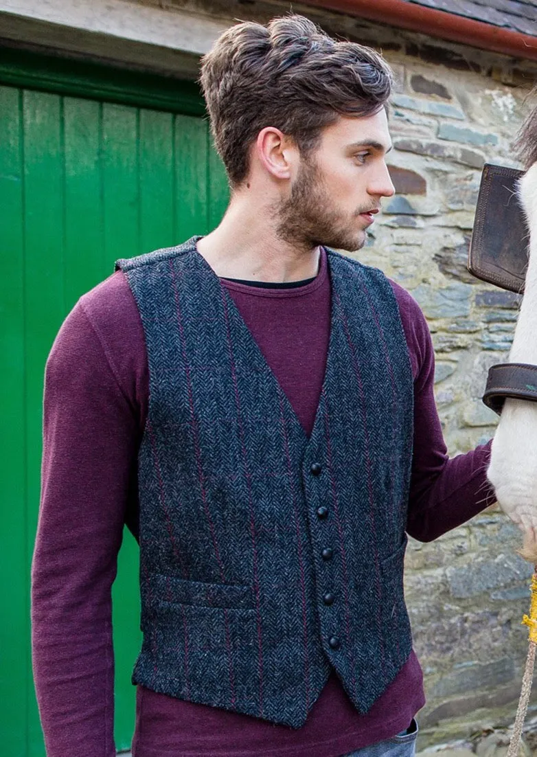 Mucros Tweed Waistcoat | Charcoal