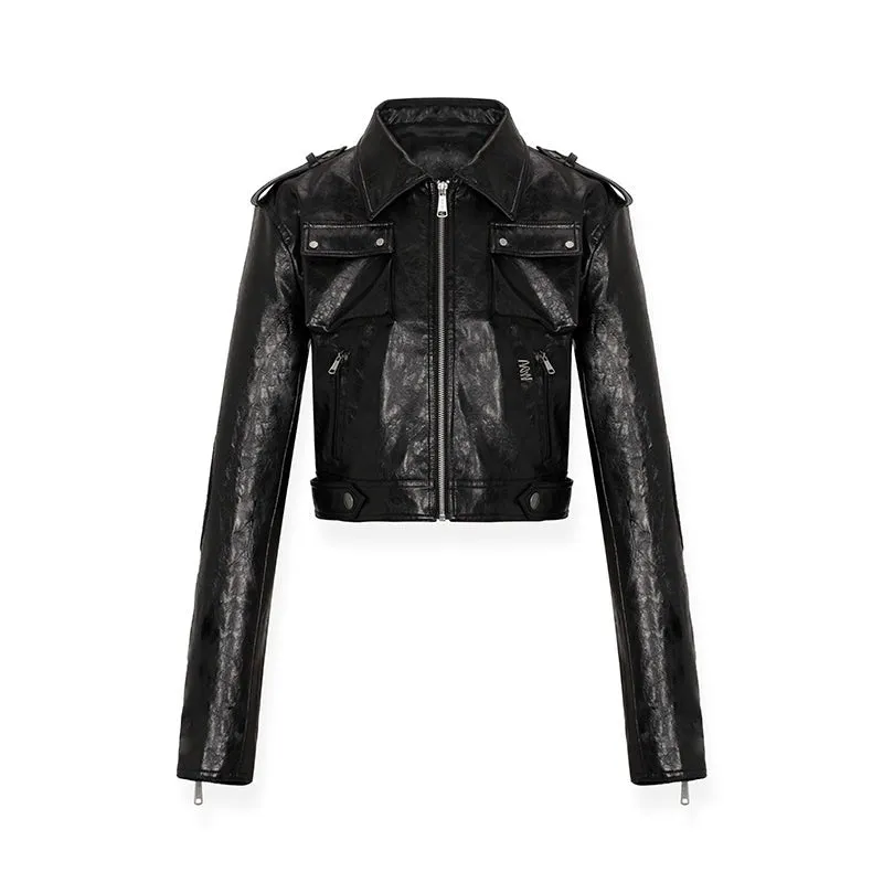 Oil Waxed Leather Jacket