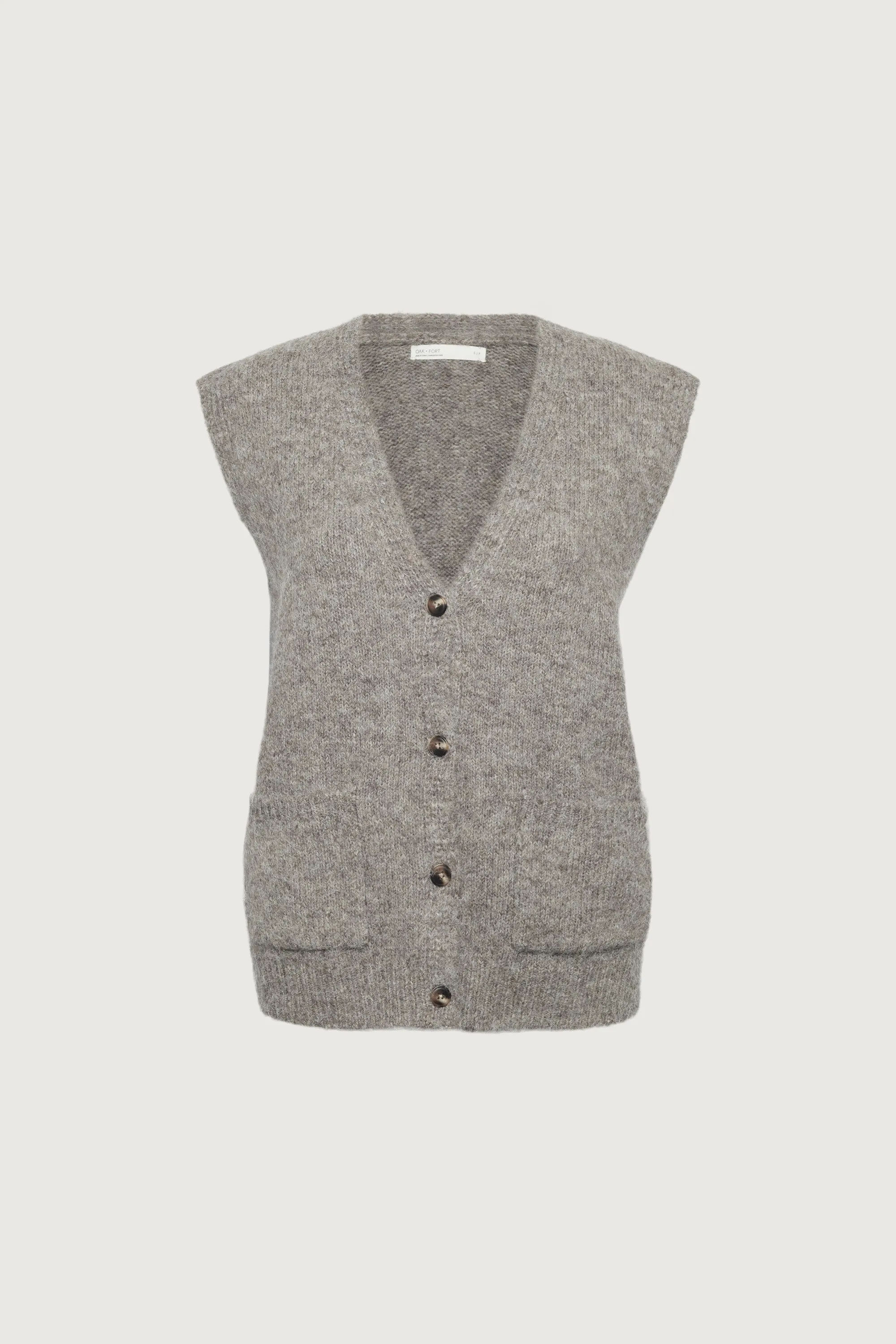 OVERSIZED BUTTON FRONT SWEATER VEST