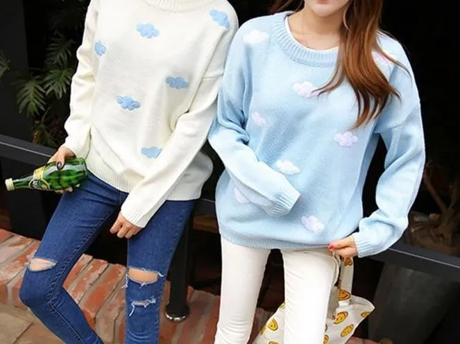 Pastel Clouds Crewneck