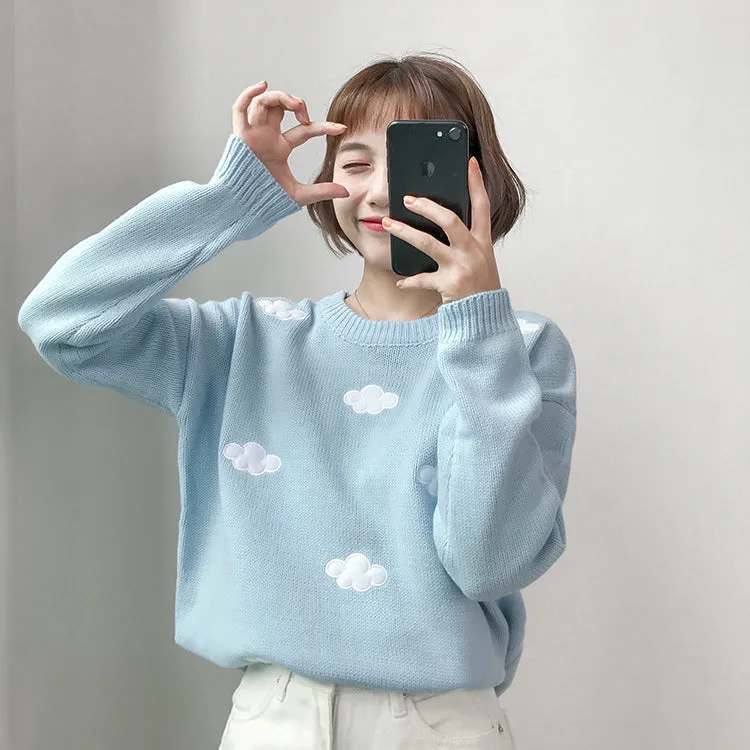 Pastel Clouds Crewneck