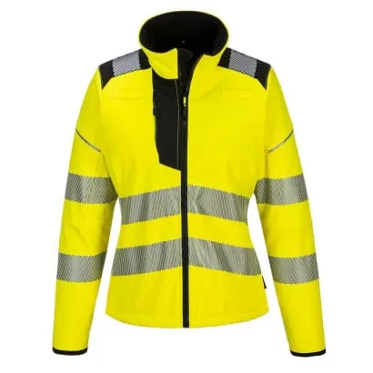 PW3 Hi-Vis Women's Softshell Jacket Ladies Hi Viz Portwest-PW381