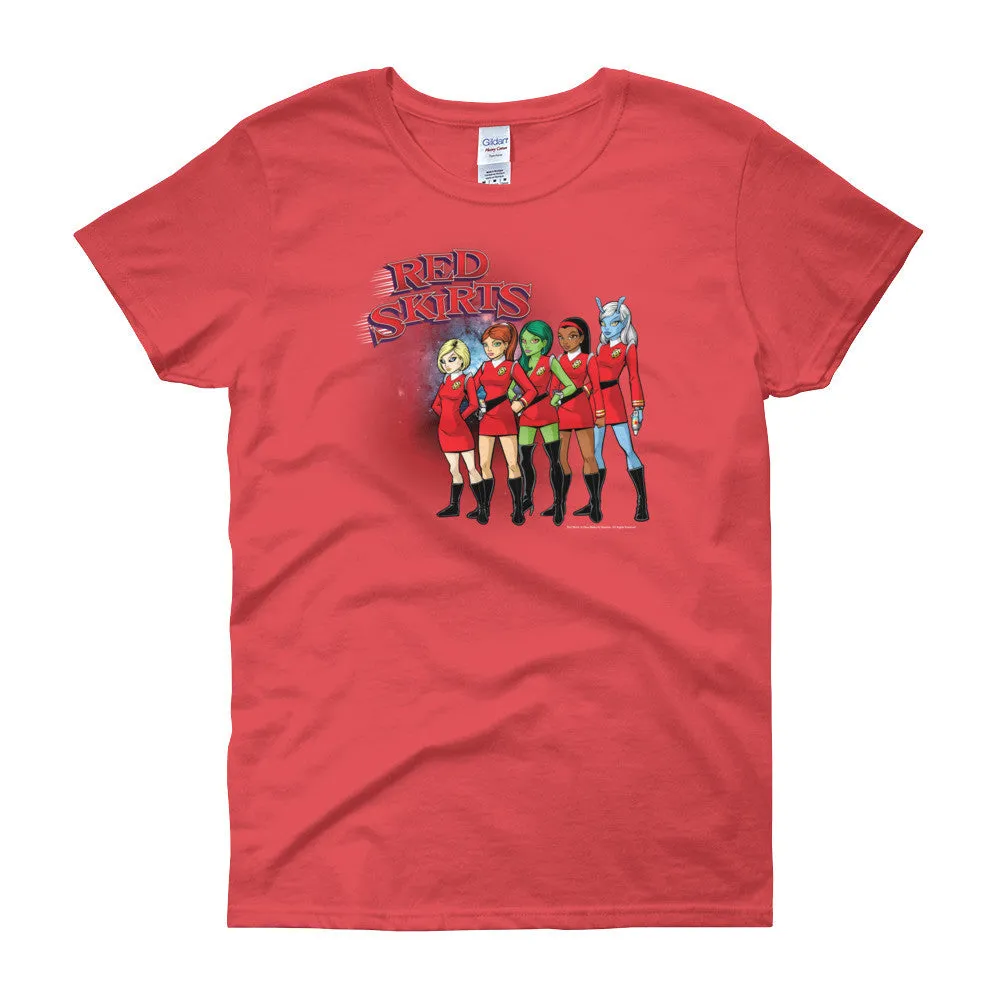 Red Skirts Security Team Fitted T-Shirt