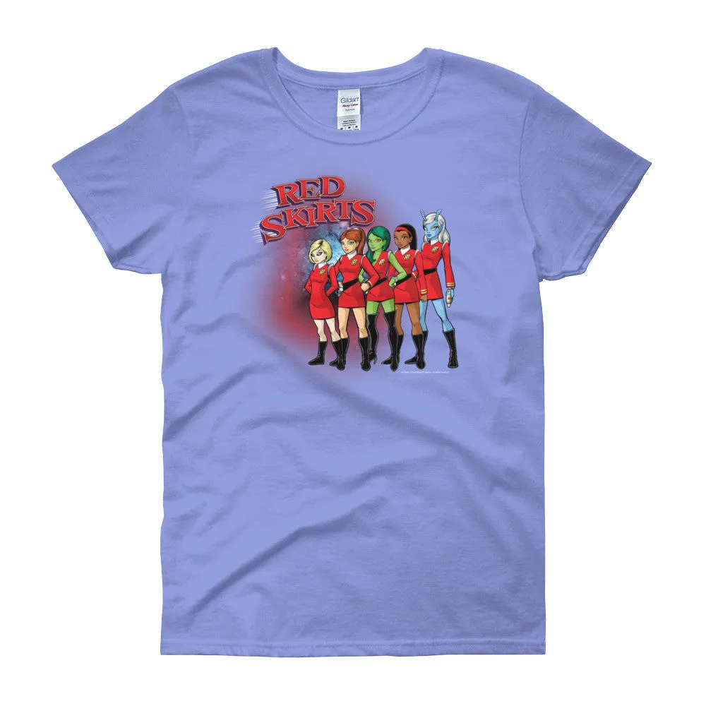 Red Skirts Security Team Fitted T-Shirt