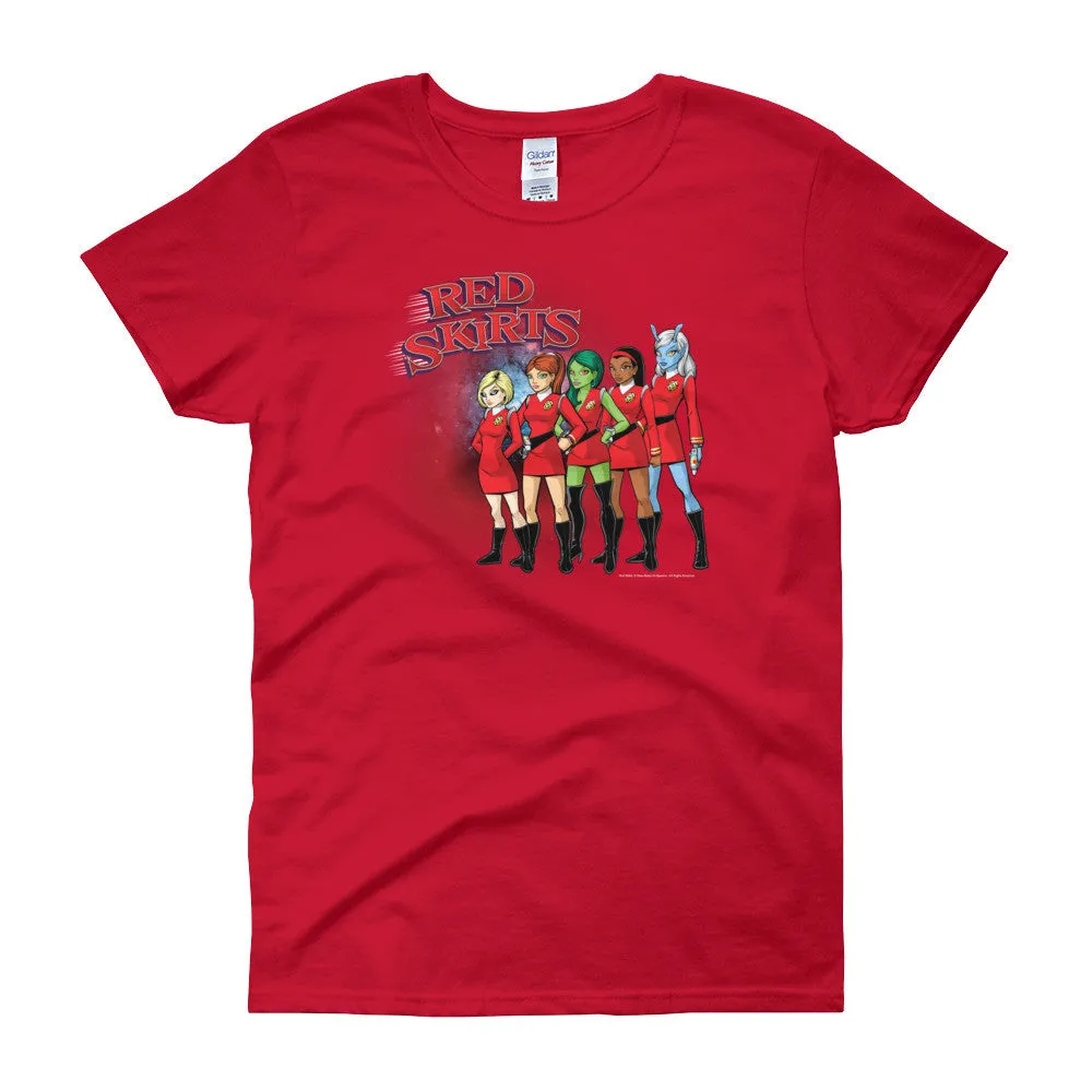 Red Skirts Security Team Fitted T-Shirt