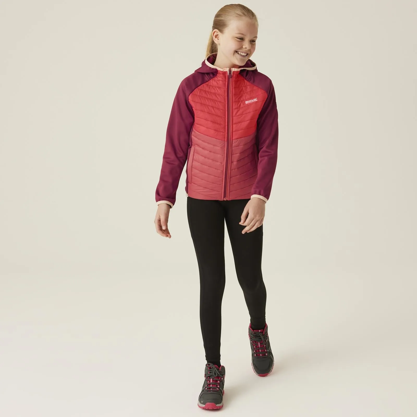 Regatta Kids Kielder Hybrid VIII Jacket - Rumba Red/Red Sky - 3-4YRS