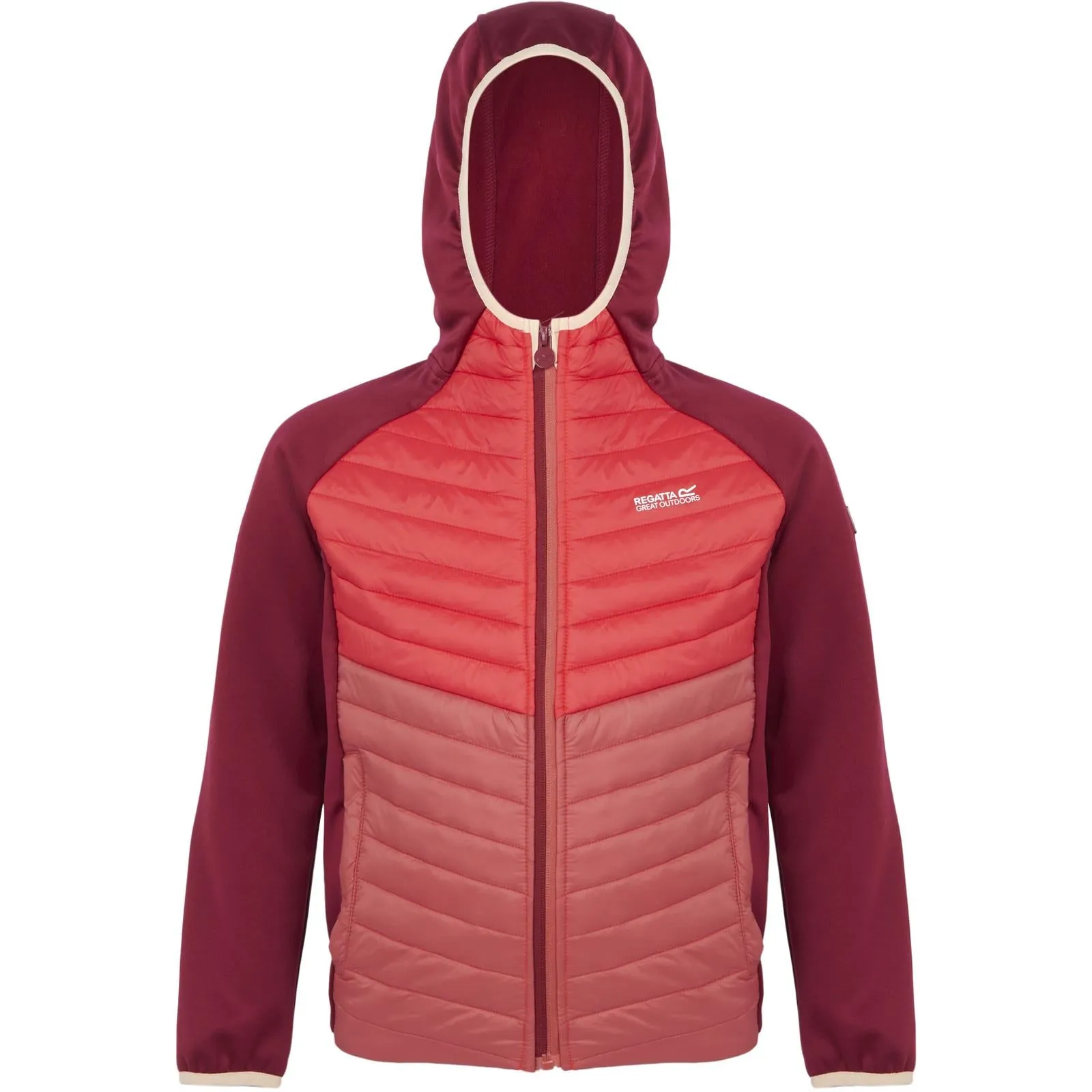 Regatta Kids Kielder Hybrid VIII Jacket - Rumba Red/Red Sky - 3-4YRS