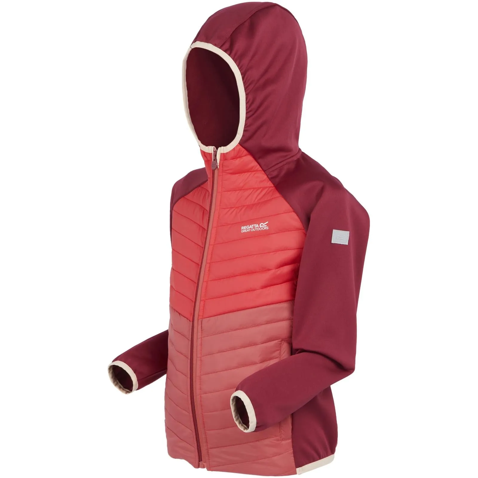 Regatta Kids Kielder Hybrid VIII Jacket - Rumba Red/Red Sky - 3-4YRS