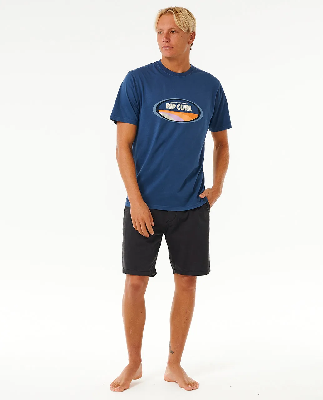 Rip Curl Mens Revival Mumma Crew Neck Short Sleeve T-Shirt