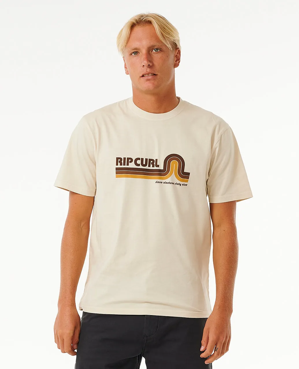 Rip Curl Mens Revival Mumma Crew Neck Short Sleeve T-Shirt