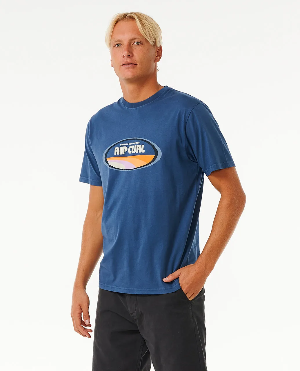 Rip Curl Mens Revival Mumma Crew Neck Short Sleeve T-Shirt