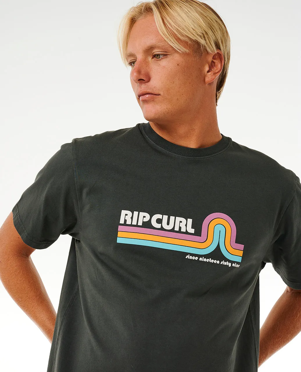 Rip Curl Mens Revival Mumma Crew Neck Short Sleeve T-Shirt