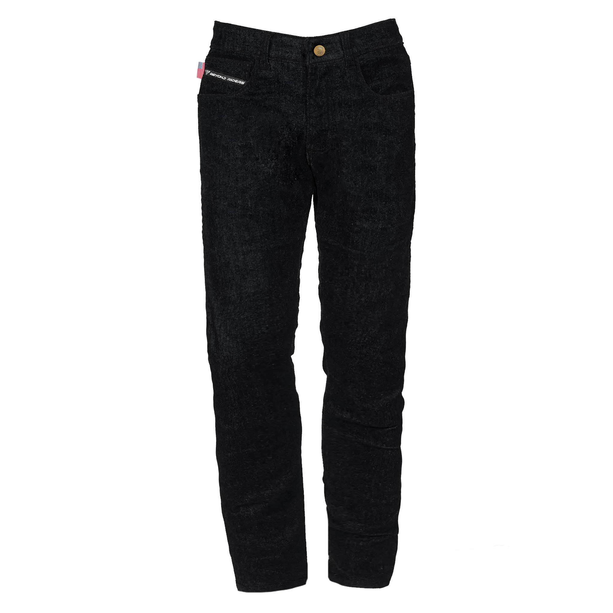 SALE Loose Fit Protective Jeans - Black with Pads