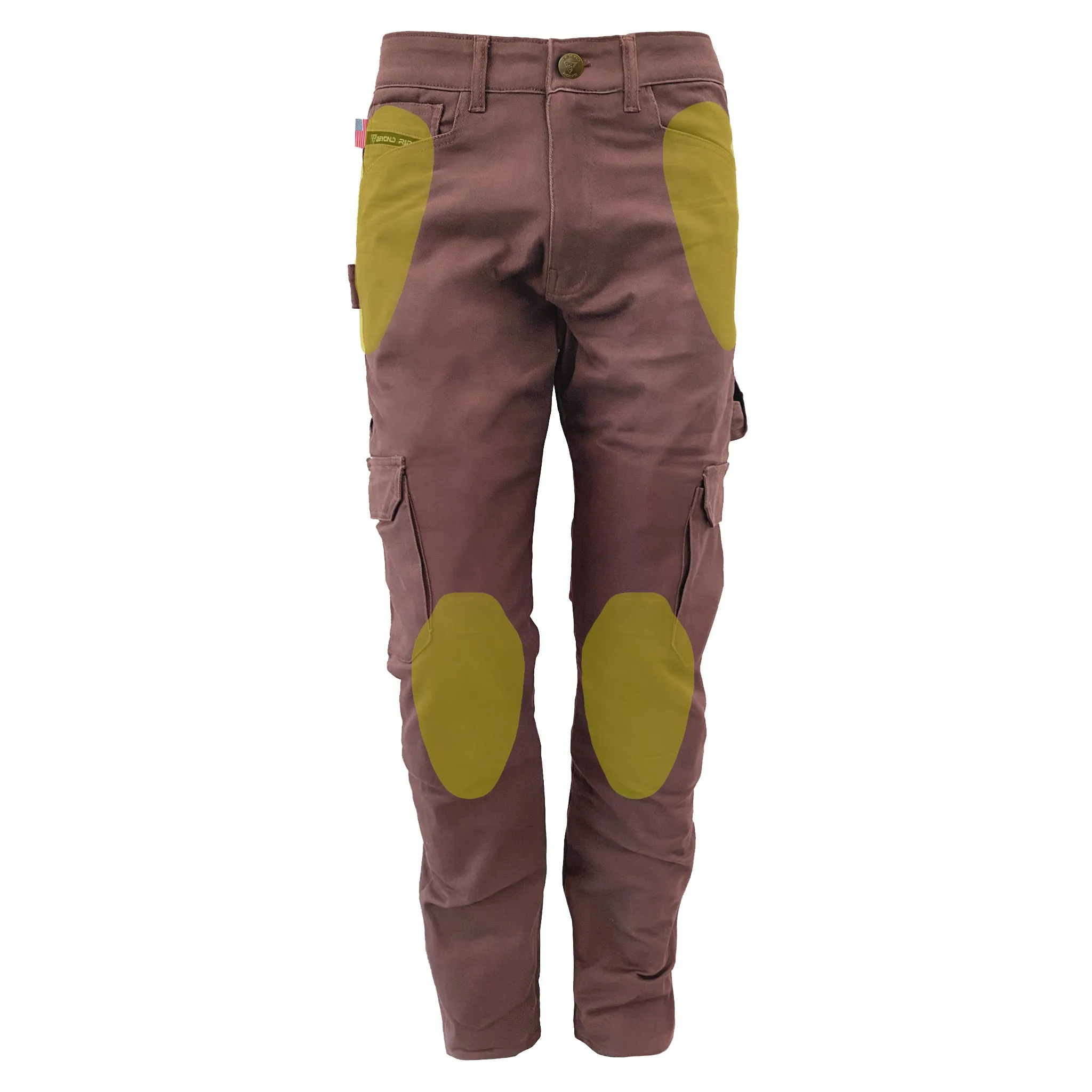 SALE Straight Leg Cargo Pants - Light Cacao with Pads