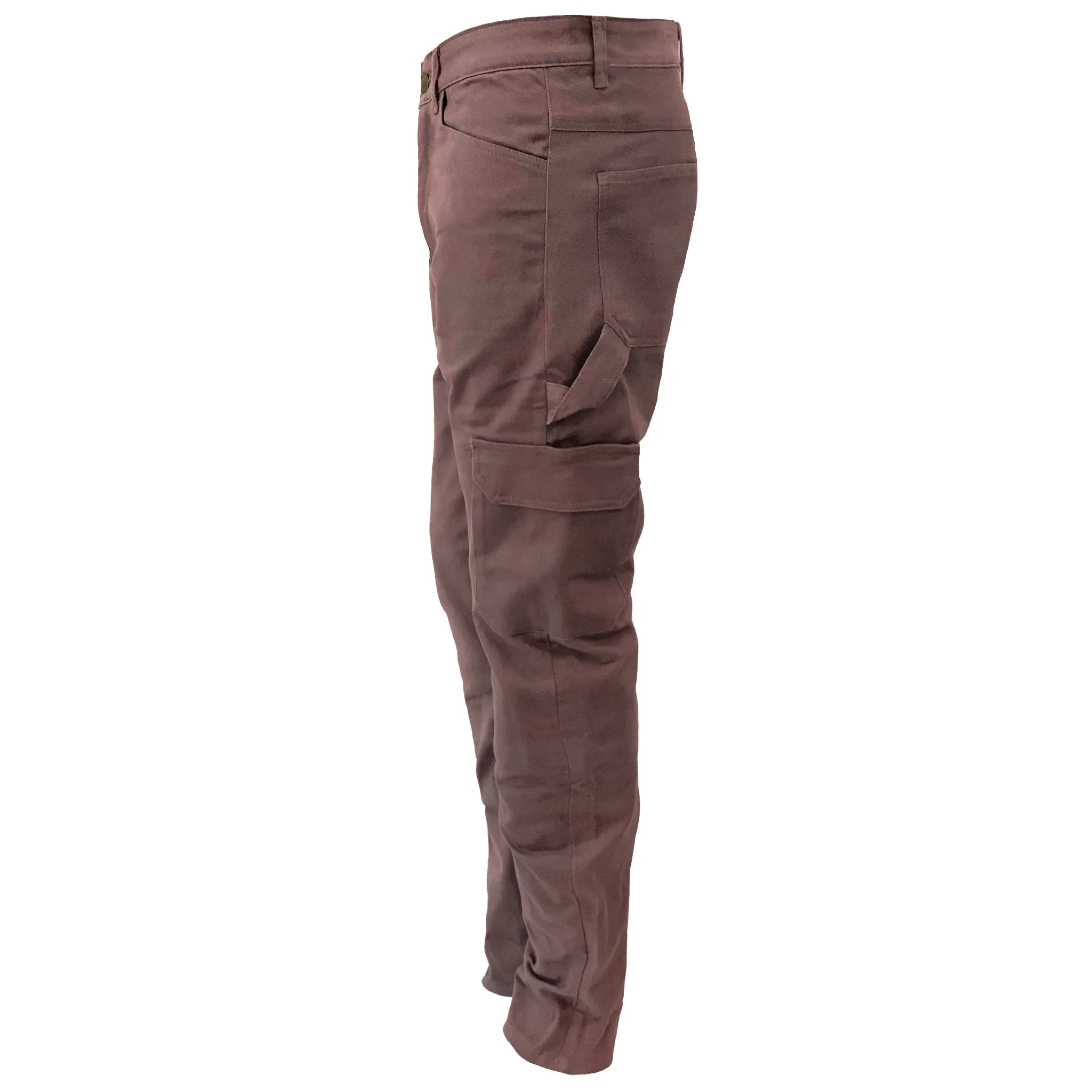 SALE Straight Leg Cargo Pants - Light Cacao with Pads