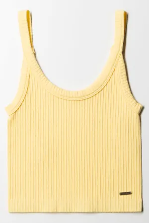 Seamless Strappy Vest Yellow