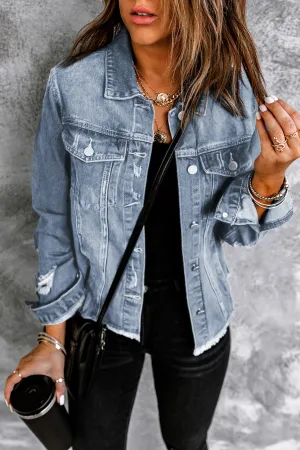 Sky Blue Denim Jacket