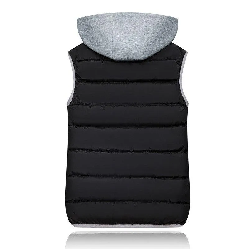 Sleeveless Hooded Vest Jackets