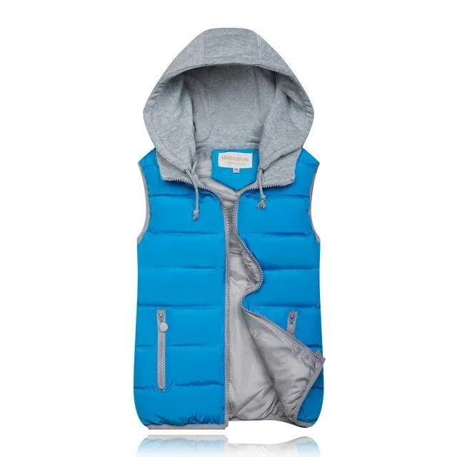 Sleeveless Hooded Vest Jackets